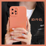 Camera Protector Candy Color Soft Matte Case For iPhone 13 12 11 Series