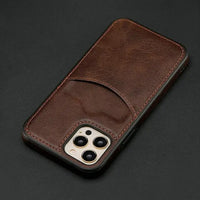 Luxury Leather Textured Card Slots Shockproof Wallet Case For iPhone 15 14 13 12 series