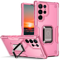 Military Shockproof Metal Ring Holder Magnetic Stand Phone Case for Samsung Galaxy S22 Ultra Plus