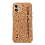 Wood Sawdust Cork Label Cooling Phone Case For Samsung Galaxy S21 S20 Note 20 Series