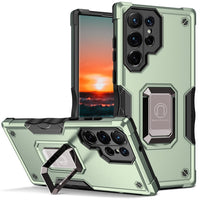 Military Shockproof Metal Ring Holder Magnetic Stand Phone Case for Samsung Galaxy S22 Ultra Plus