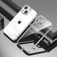 Luxury Transparent Plating Shockproof Case for iPhone 13 12 11 Pro Max