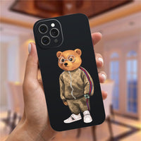 Cool Bear Case For iPhone 14 13 12 series