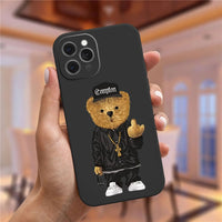 Cool Bear Case For iPhone 14 13 12 series