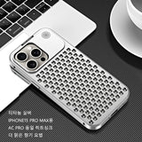 Luxury Metal Heat Dissipation Hollow Cooling Aluminum Case For iPhone 15 14 13 series