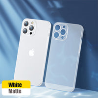 Ultra Thin Matte Translucent Shockproof Case For iPhone 13 12 11 Pro Max Mini