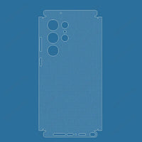 Transparent Clear Wrap Protector Film Cover Frosted Edge Stickers for Samsung Galaxy S23 S22 Ultra