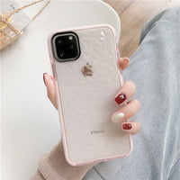 Luxury Shockproof Geometric Clear Soft Silicon TPU Phone Case For iPhone 11 Series