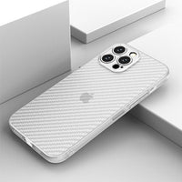 Carbon Fiber Texture Shockproof TPU Case For iPhone 13 12 11 Pro Max