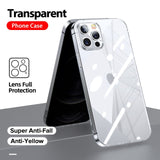 Luxury TPU+PC Shockproof Full Lens Protection Transparent Case For iPhone 12 11 Series