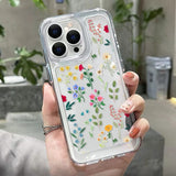 Butterfly Flower Rose Heart Soft Clear Case For iPhone 14 13 12 series