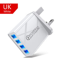 3.0 USB 48W Quick Charger For iPhone Samsung Tablet EU US Plug