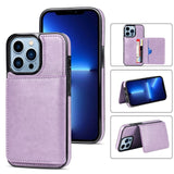 Leather Card Holder Case For iPhone 14 13 12 series