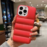 Fashion Down Jacket Shockproof Soft Silicone Case for iPhone 13 12 11 Pro Max