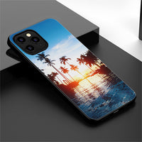 Sea Beach Silicone Case for iPhone 13 12 11 Pro Max Mini