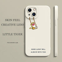 Cute Yellow Cat Scratch on Your I Hate Monday Case For iPhone 14 13 12 series