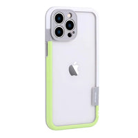 Dual Color-Block Bumper Soft TPU Case With Camera Lens Protection For iPhone 15 14 13 series