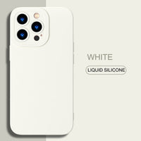 Square Liquid Silicone Case for iPhone 14 13 12 series