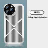 Graphene Heat Dissipation Case with Tempered Glass Camera Protector for iPhone 13 12 11 Pro Max