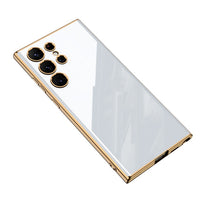 Solid Colour Plating Case For Galaxy S23 Ultra