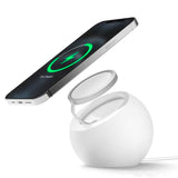 Silicone Ball Shape Charging Dock Magnetic Wireless Charger Stand Holder for Magsafe iPhone 13 12 Pro Max Mini