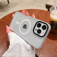 Luxury Shockproof Armor Magsafe Magnetic Clear Silicone Case For iPhone 14 13 12 series