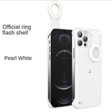 Enhance Light Selfie Luminous Circle Ring Case For iPhone 12 11 Pro Max