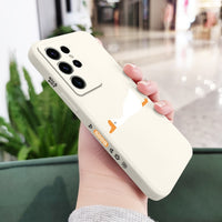 Lazy Sleeping Geese Cute Fun Pattern Liquid Silicone Case For Samsung Galaxy S23 S22 S21 series