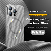 Magsafe Magnetic Ultra Thin Carbon Fiber Texture Hard Case For iPhone 15 14 13 12 series