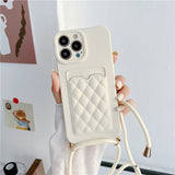 Crossbody Lanyard Card Wallet Case for iPhone 14 13 12 series