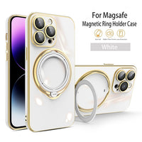 Magsafe Wireless Charging Magnetic Ring Bracket Soft Case For iPhone 14 13 12 series