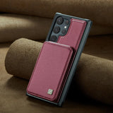 PU Leather Flip Wallet Card Slots Kickstand Case For Samsung Galaxy S23 S22 S21 Ultra Plus