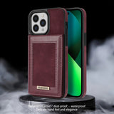 RFID Leather Card Holder Case for iPhone 13 12 11 Pro Max
