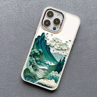 Printing Landscape Creative Mountains Shockproof Soft Case For iPhone 15 14 13 12 series