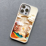 Printing Landscape Creative Mountains Shockproof Soft Case For iPhone 15 14 13 12 series