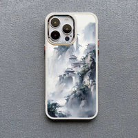 Art Painting Landscape Silicone Soft Case For iPhone 15 14 13 12 series