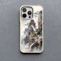 Art Painting Landscape Silicone Soft Case For iPhone 15 14 13 12 series