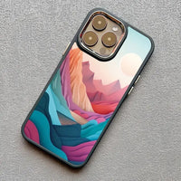 Printing Landscape Creative Mountains Shockproof Soft Case For iPhone 15 14 13 12 series