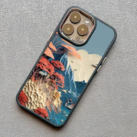 Printing Landscape Creative Mountains Shockproof Soft Case For iPhone 15 14 13 12 series