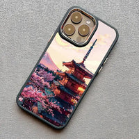 Japanese Aesthetic Mount Fuji Nature Landscape Silicone Soft TPU Case For iPhone 15 14 13 series