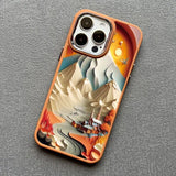 Printing Landscape Creative Mountains Shockproof Soft Case For iPhone 15 14 13 12 series