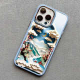 Printing Landscape Creative Mountains Shockproof Soft Case For iPhone 15 14 13 12 series