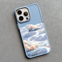 Flower Field Cloud Scenery Shockproof Silicone Case For iPhone 14 13 12 series