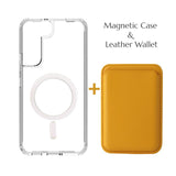 Leather Card Holder for Samsung S22 series Magsafe Cases