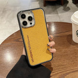 Business Matte Leather Shockroof Soft Silicone Case For iPhone 15 14 13 12 series