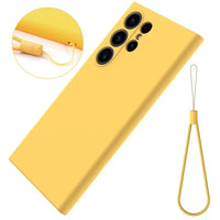 Solid Pastel Color Shockproof Easy To Clean Liquid Silicone Case For Galaxy S24 series