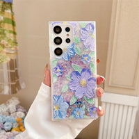 Tulip Quicksand Noctilucent Flower TPU Case for Samsung S23 S22 S21series