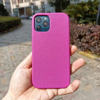 Full Grain Genuine Leather Cover For iPhone 12 11 Series