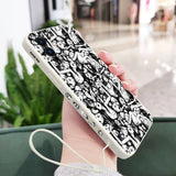 Terror Horror Anime Silicone Case With Hand Strap For iPhone 14 13 12 series