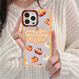 Pumpkin Fall Leaf Case for iPhone 14 13 12 series